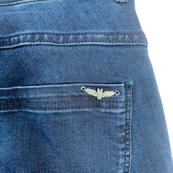 Denim Hunter Celina Zip Custom  dark blue denim Jeans size 31 - Picture 8 of 16